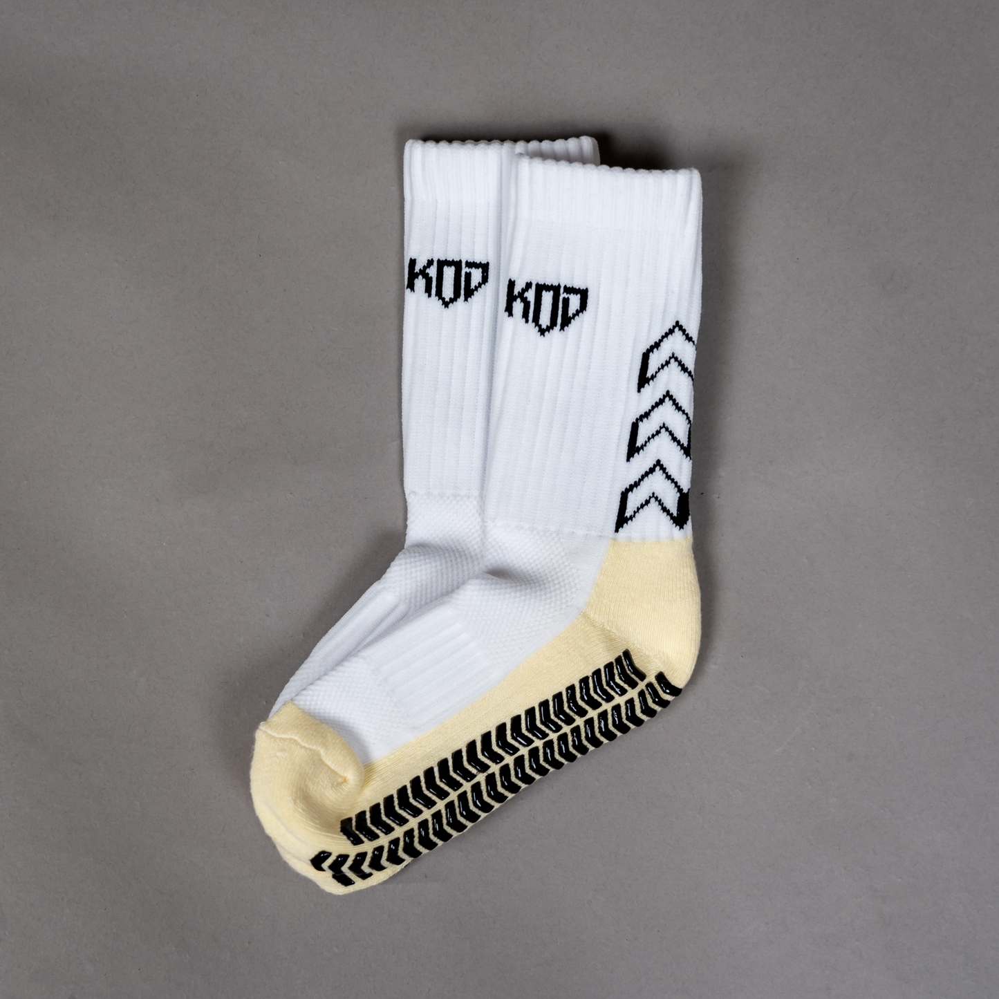 2-Pack Junior White Grip Socks