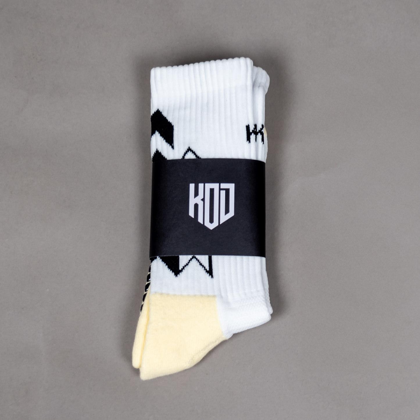 2-Pack Junior White Grip Socks