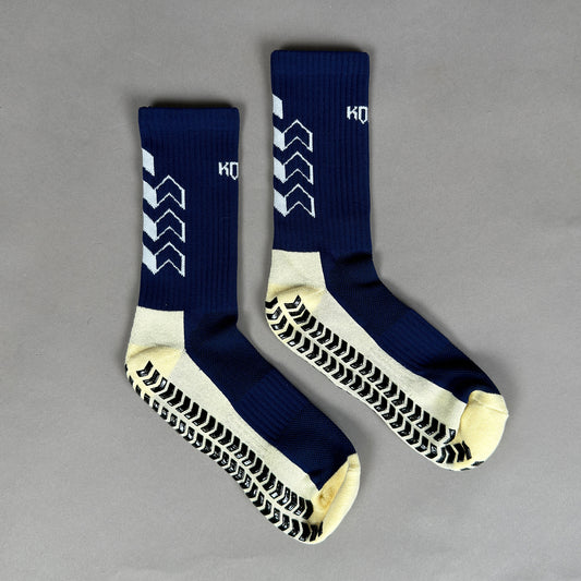 Navy Grip Socks